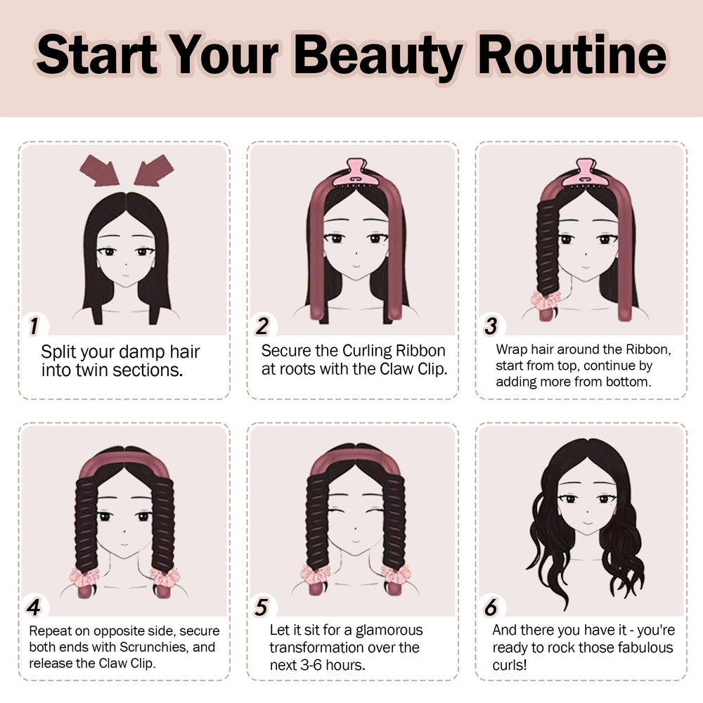 Seritant Kit Coiffure Sans Chaleur offrant flexibilité et résultats sans chaleur.