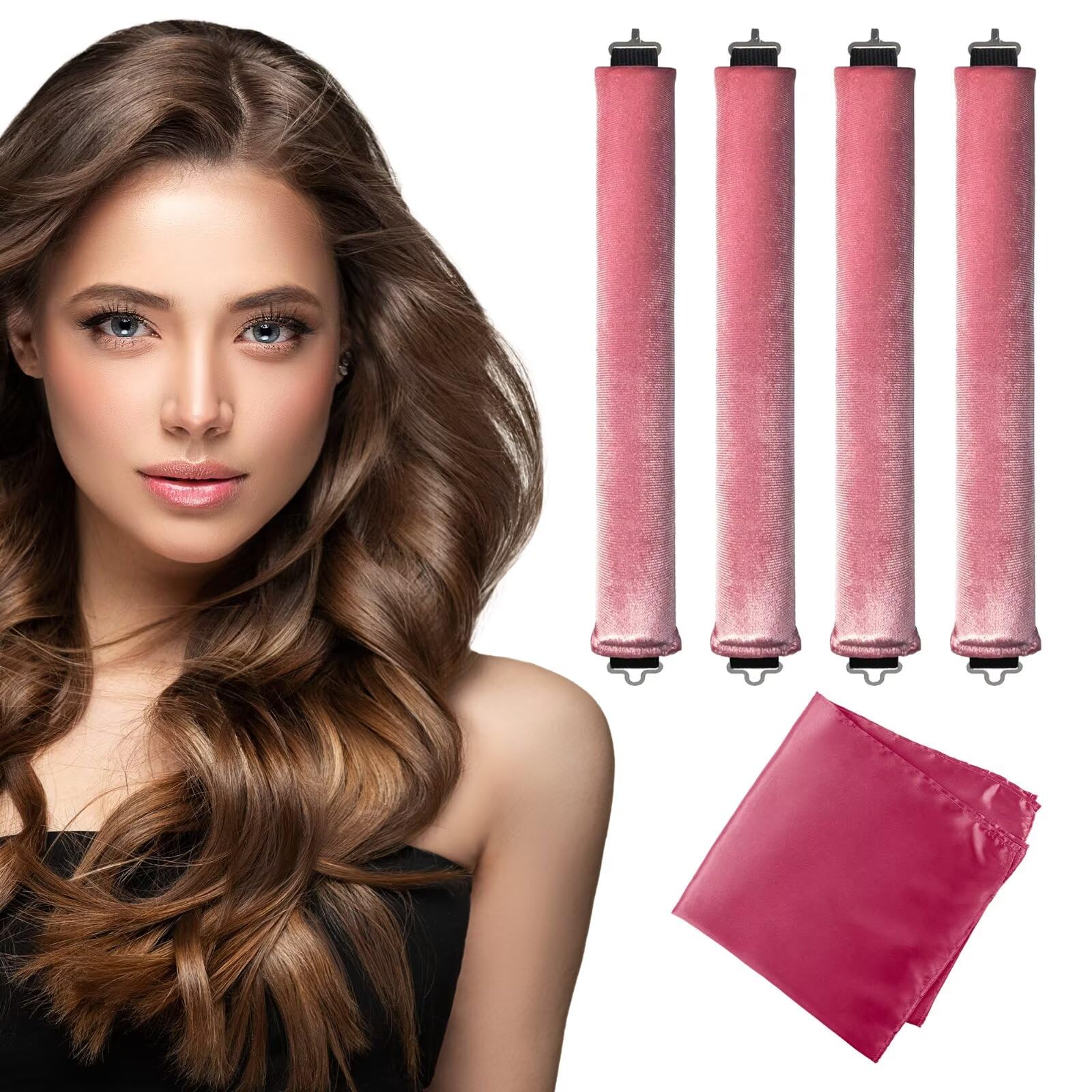 Seritant rouleaux boucles nuit sans chaleur pour démarrer la matinée avec des boucles.