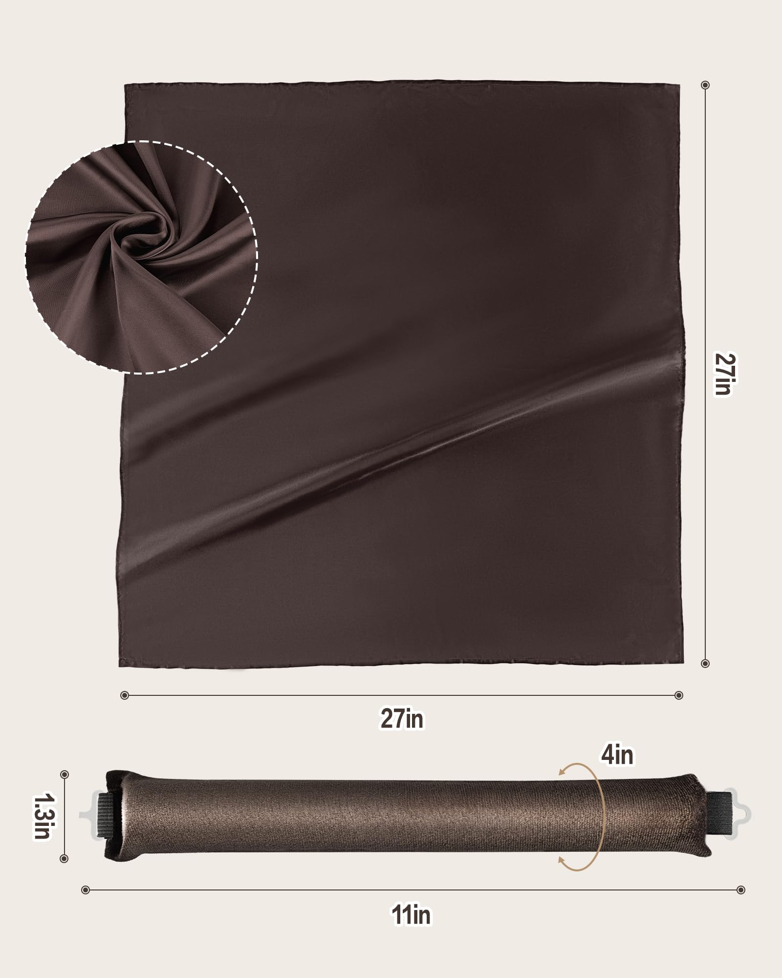 Seritant rouleaux velours satin: glisse douce pour cheveux sensibles