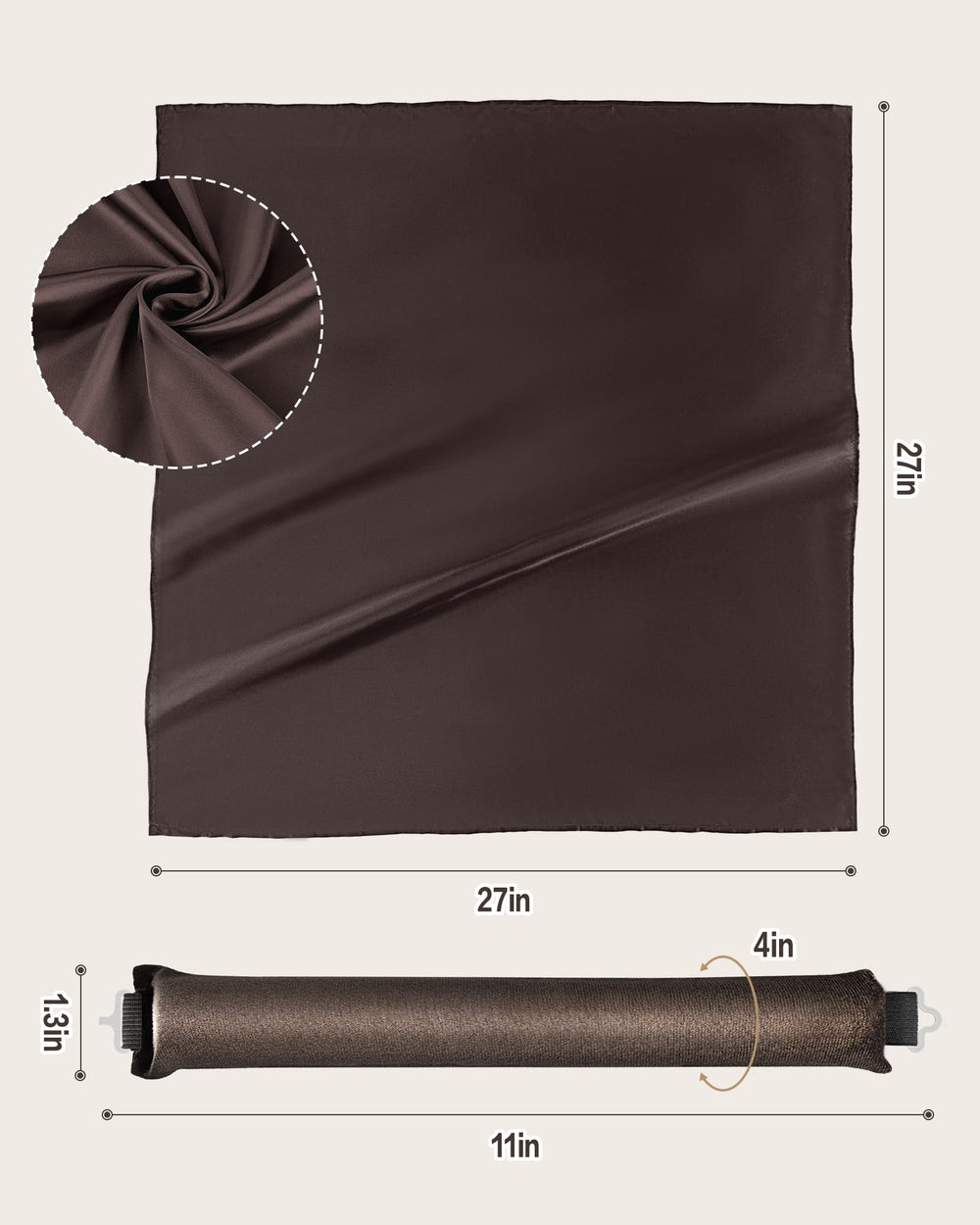 Seritant rouleaux velours satin: glisse douce pour cheveux sensibles