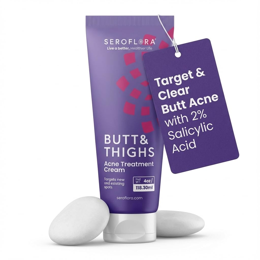 Seroflora crème contre acné fesses: soin ciblé et hydratant.