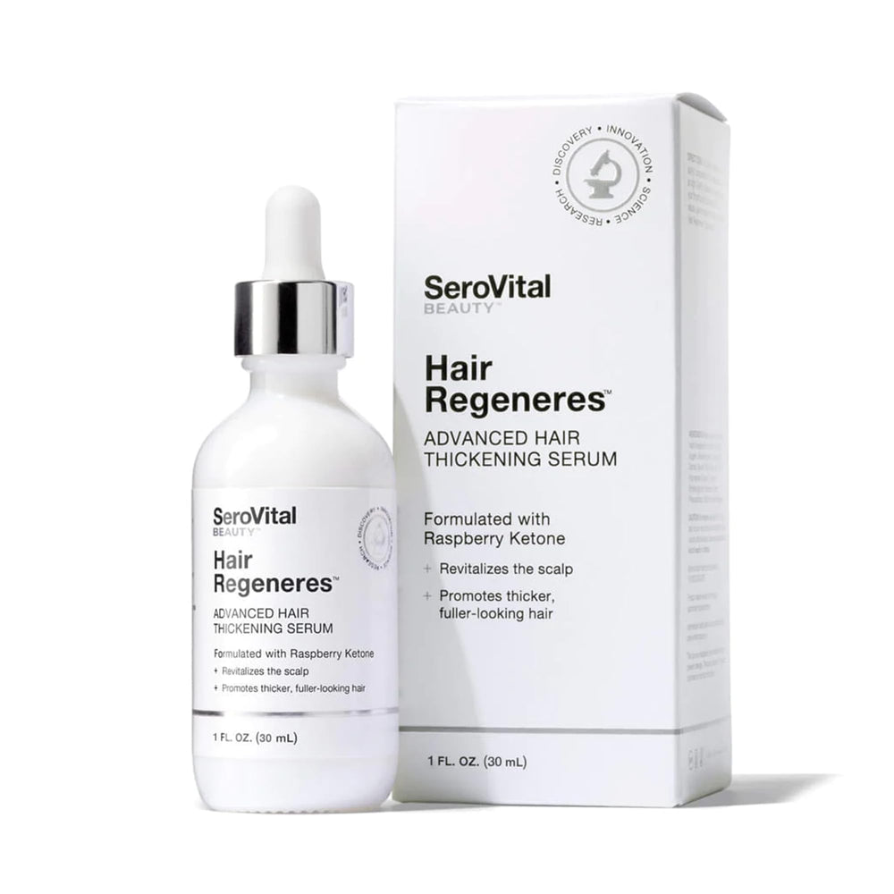 Serovital sérum Épaisseur-Cheveux: impression de mèches plus fournies.