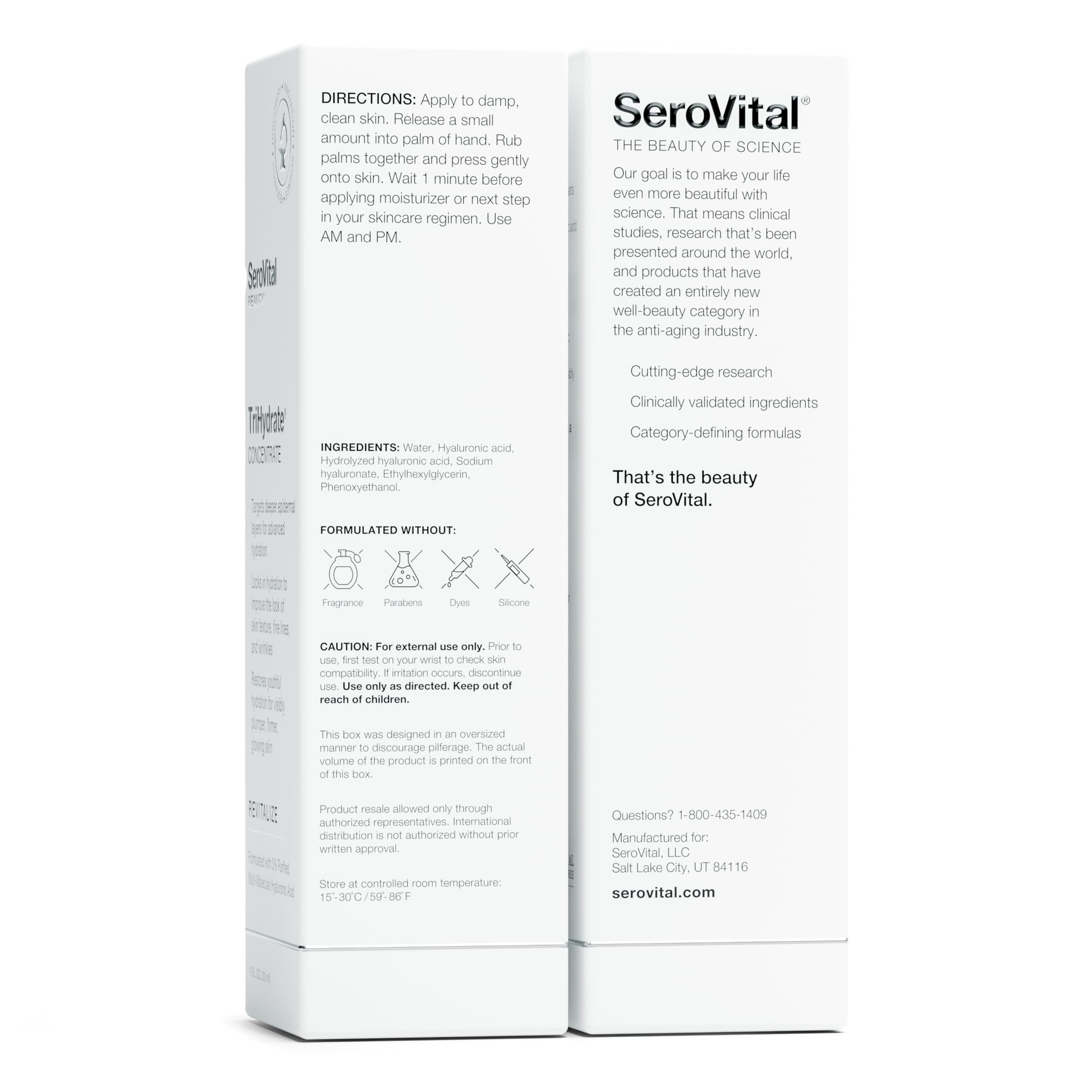 Serovital TriHydrate favorise peau plus hydratée et tonifiée tout au long de la journée.