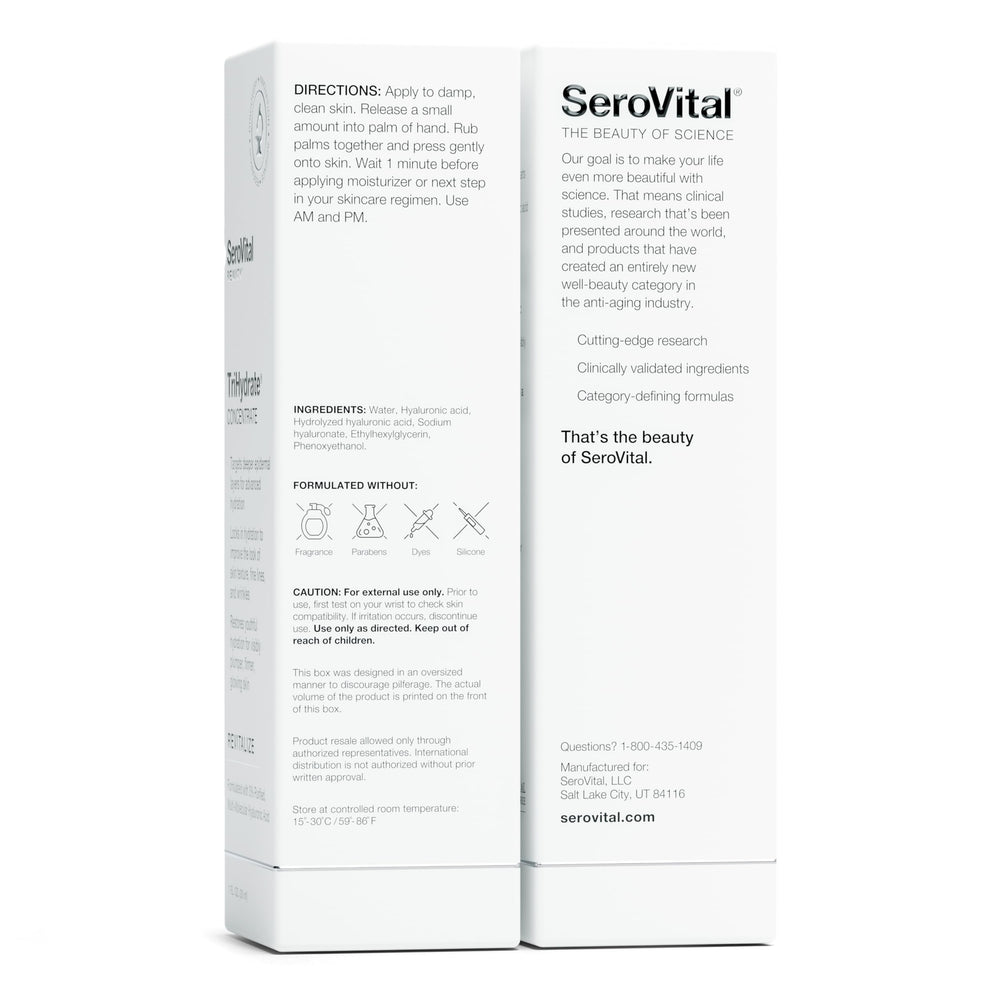 Serovital TriHydrate favorise peau plus hydratée et tonifiée tout au long de la journée.