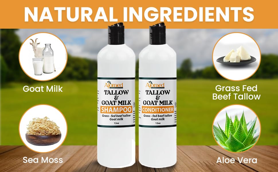 Après-shampoing suif-bœuf et lait-chevre, soin démêlant pour cheveux fins.