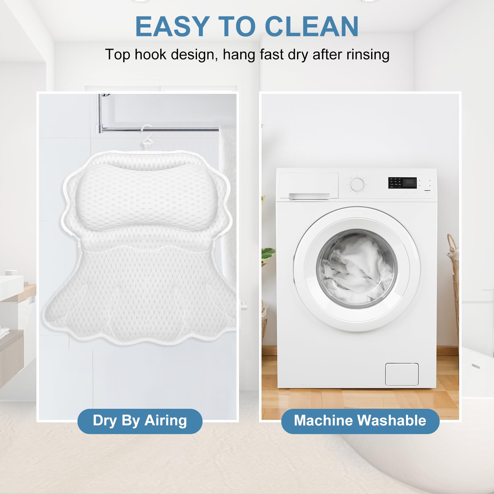 SetSail oreiller bain: tissu 4D respirant et séchage rapide
