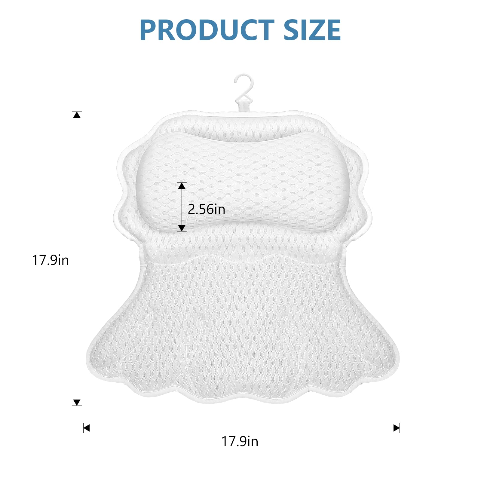 SetSail oreiller bain: crochet de suspension pour séchage aéré
