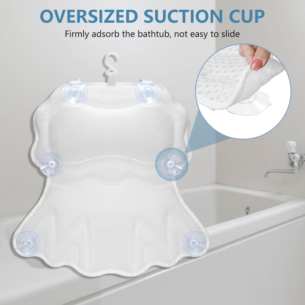SetSail oreiller bain: soutien du dos et des épaules pendant le bain