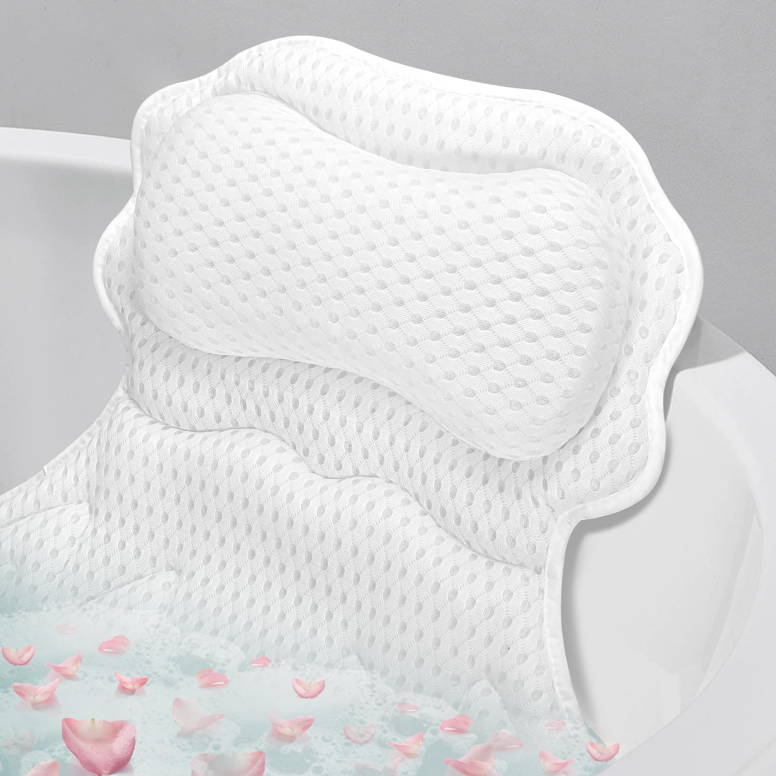 SetSail oreiller bain: soutien-tete pour détente pendant le bain