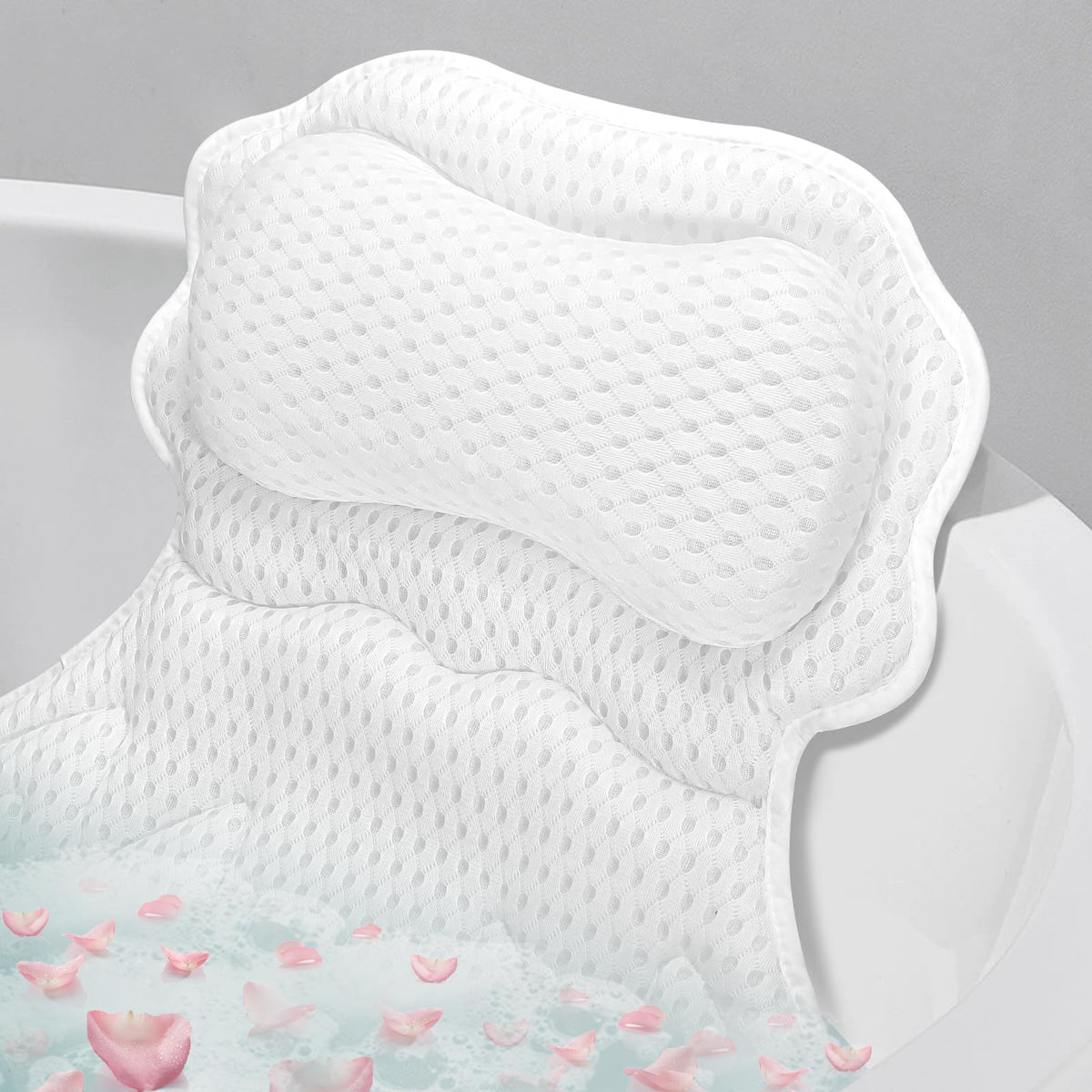 SetSail oreiller bain: soutien-tete pour détente pendant le bain