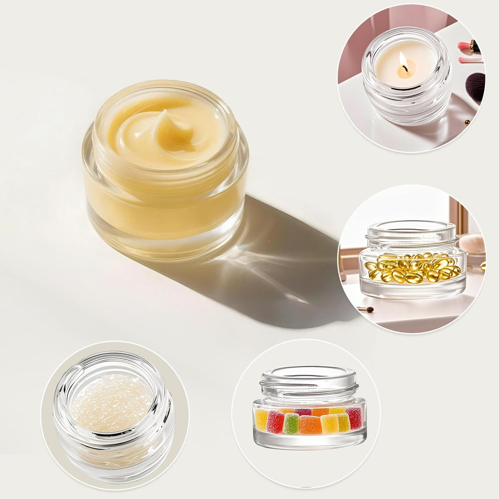 Pot Seuqhck 5 ml avec bouchon hermétique, idéal pour transporter crèmes et lotions.