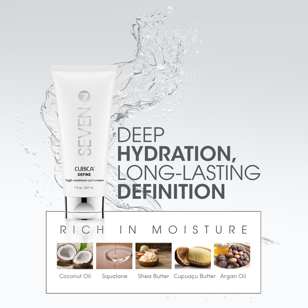 SEVEN Cubica Define contrôle le frizz et apporte une brillance naturelle.