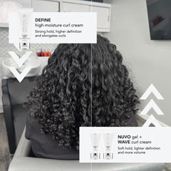 La crème SEVEN Cubica Define offre une définition nette des boucles.