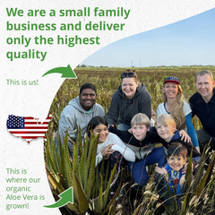 Aloe vera cultivé au Texas pour fraîcheur naturelle Seven Minerals.
