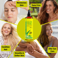 Seven Minerals Aloe Vera Spray – application facile, texture légère et neutre.