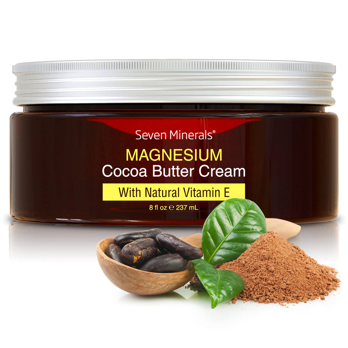 Seven Minerals crème magnesium bouteille — application douce et apaisante.