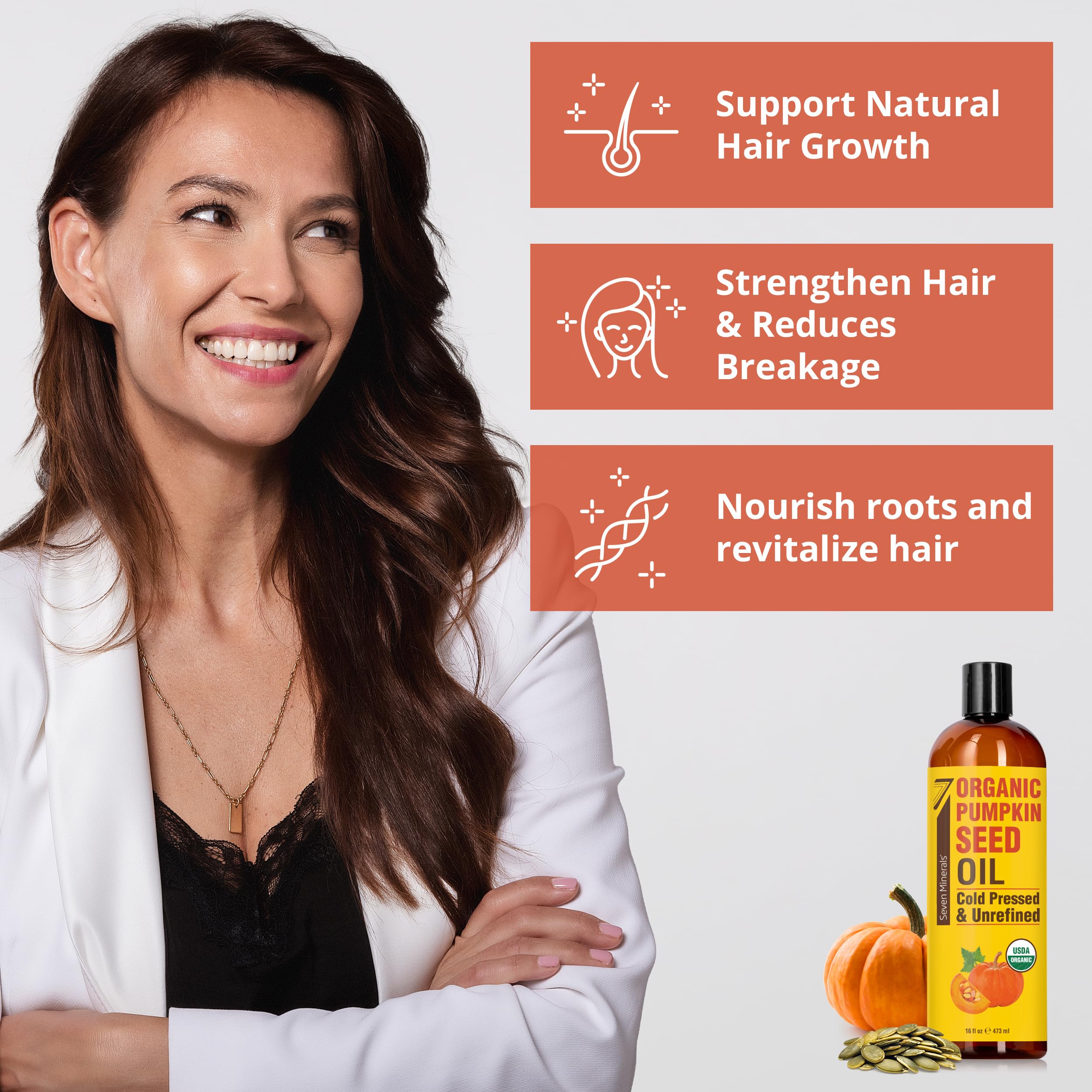 Seven Minerals huile graines courge – absorption rapide, parfum neutre