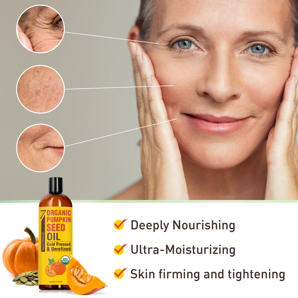 Seven Minerals huile graines courge – soin du visage et hydratation douce