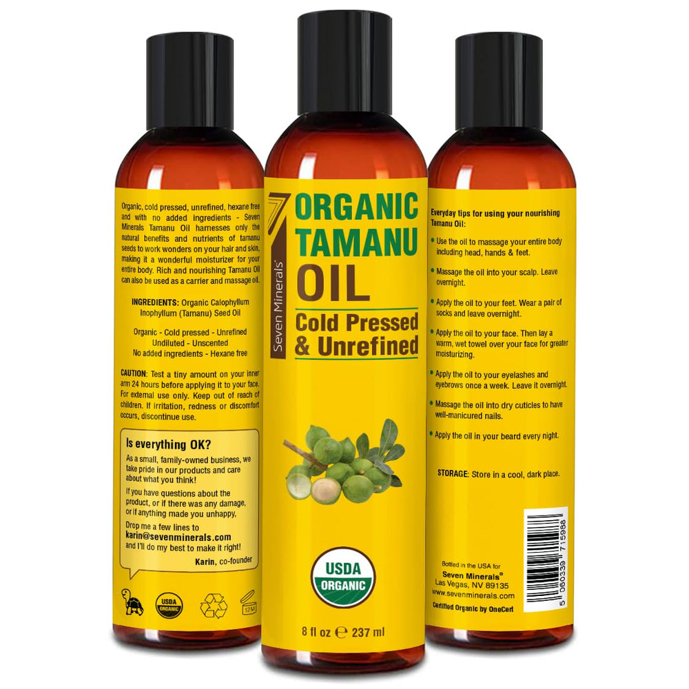 Tamanu Seven Minerals huile Tamanu ongles, soin des ongles et cuticules