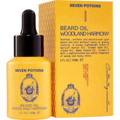 SEVEN POTIONS — Bouteille huile barbe naturelle offrant hydratation rapide