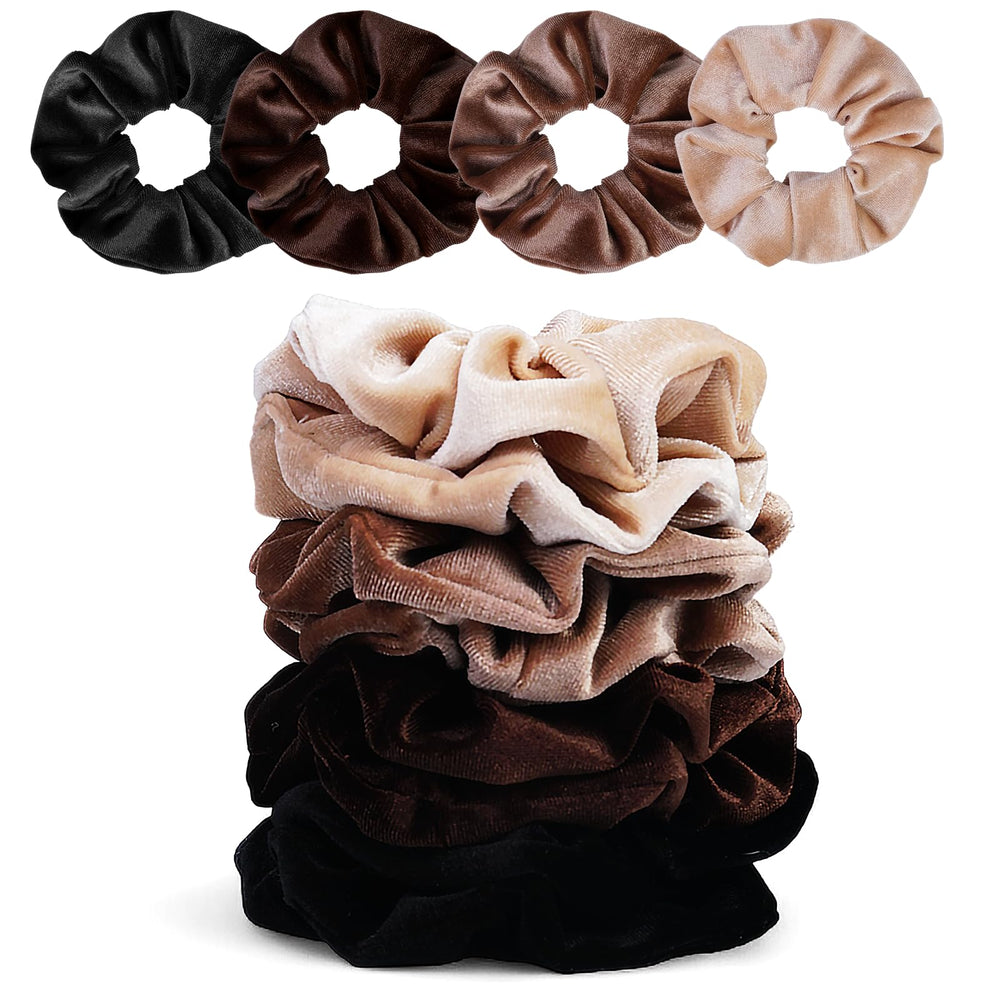 SEVEN STYLE scrunchies velours pour chignon, facile à glisser sans marquer.