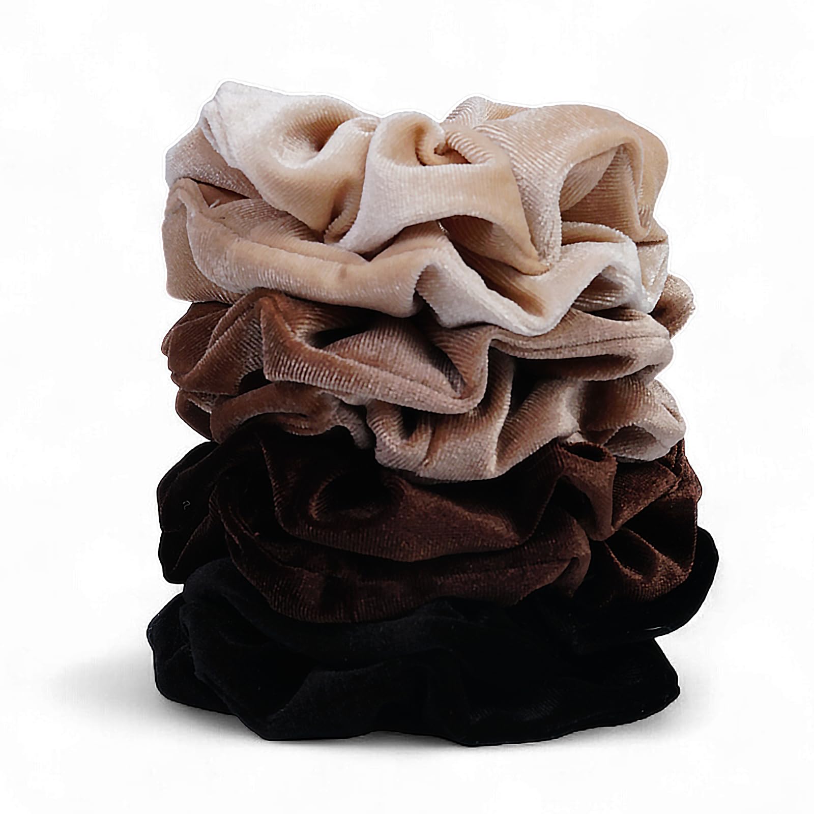 SEVEN STYLE scrunchies velours noir, sans pli, maintien doux et élégant.