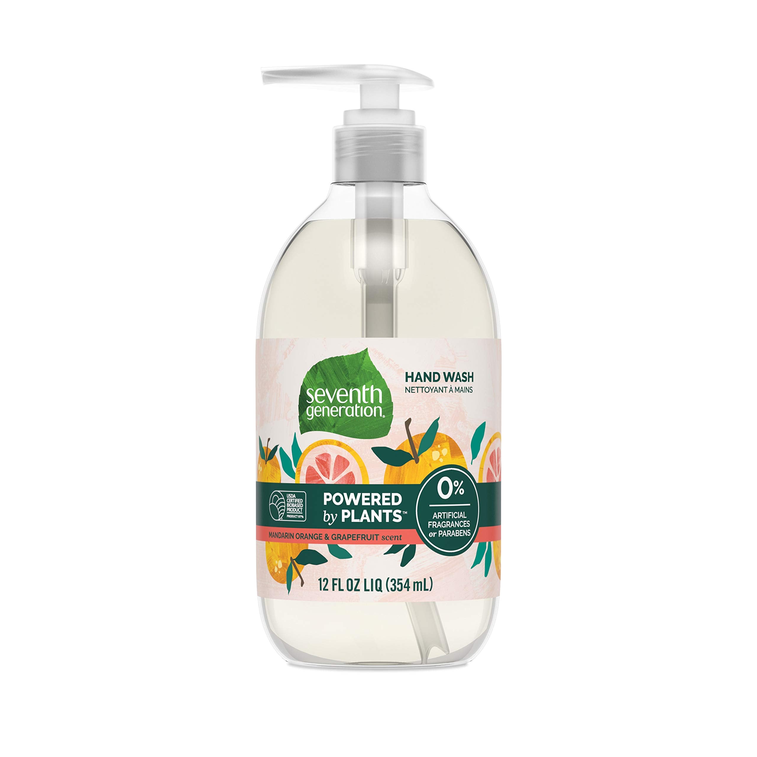 Savon pour les mains Seventh Generation en bouteille agrumes frais prêt à l’emploi et doux