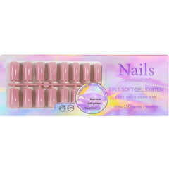 Ongles nude Sevgob longue carrée installation rapide et sans limage.