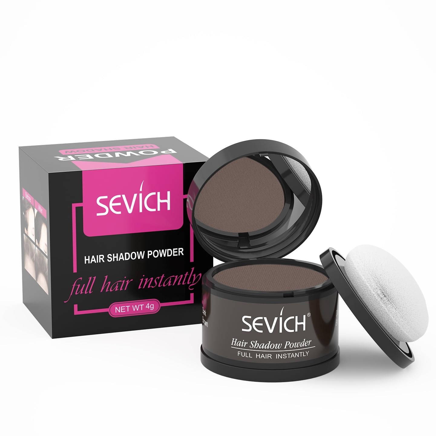 SEVICH Poudre Ligne Cheveux – application naturelle pour couvrir les zones clairsemées.