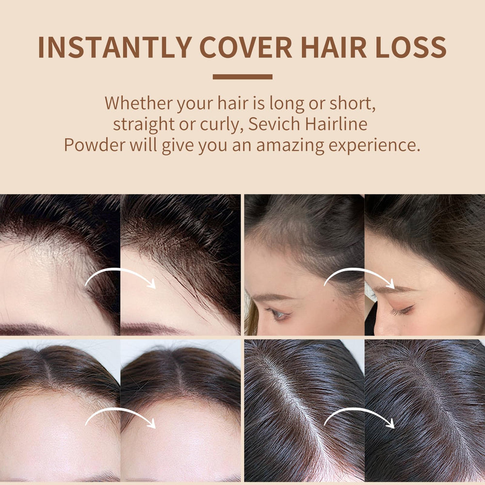SEVICH Poudre ligne-cheveux avec miroir compact pour application rapide