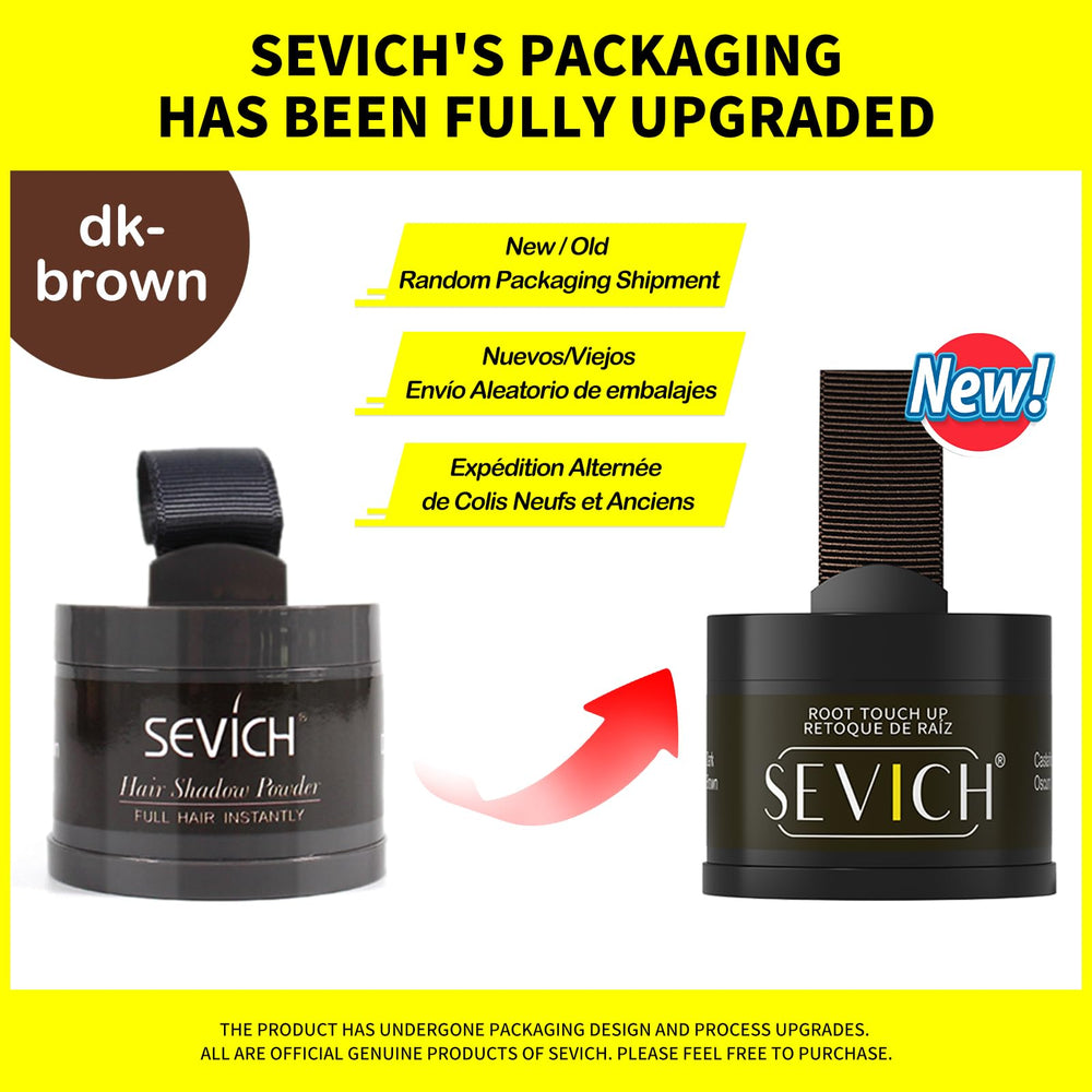 SEVICH Poudre Ligne Cheveux – teinte brun foncé adaptée au look.