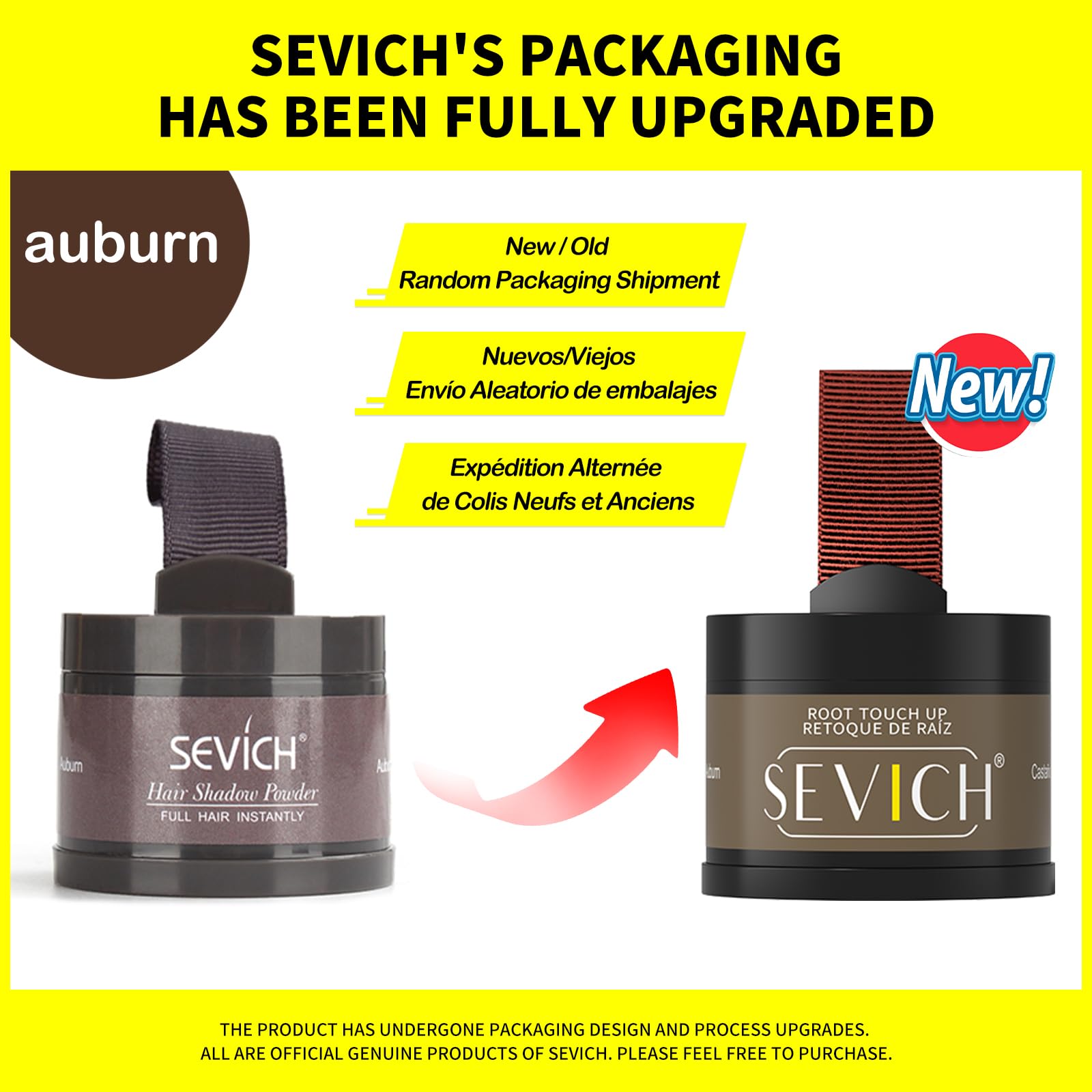 SEVICH Poudre se retire facilement avec un shampoing quotidien.