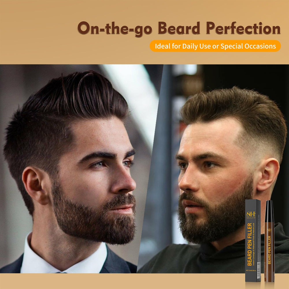 SEVICH Stylo barbe noir application fluide et naturelle.