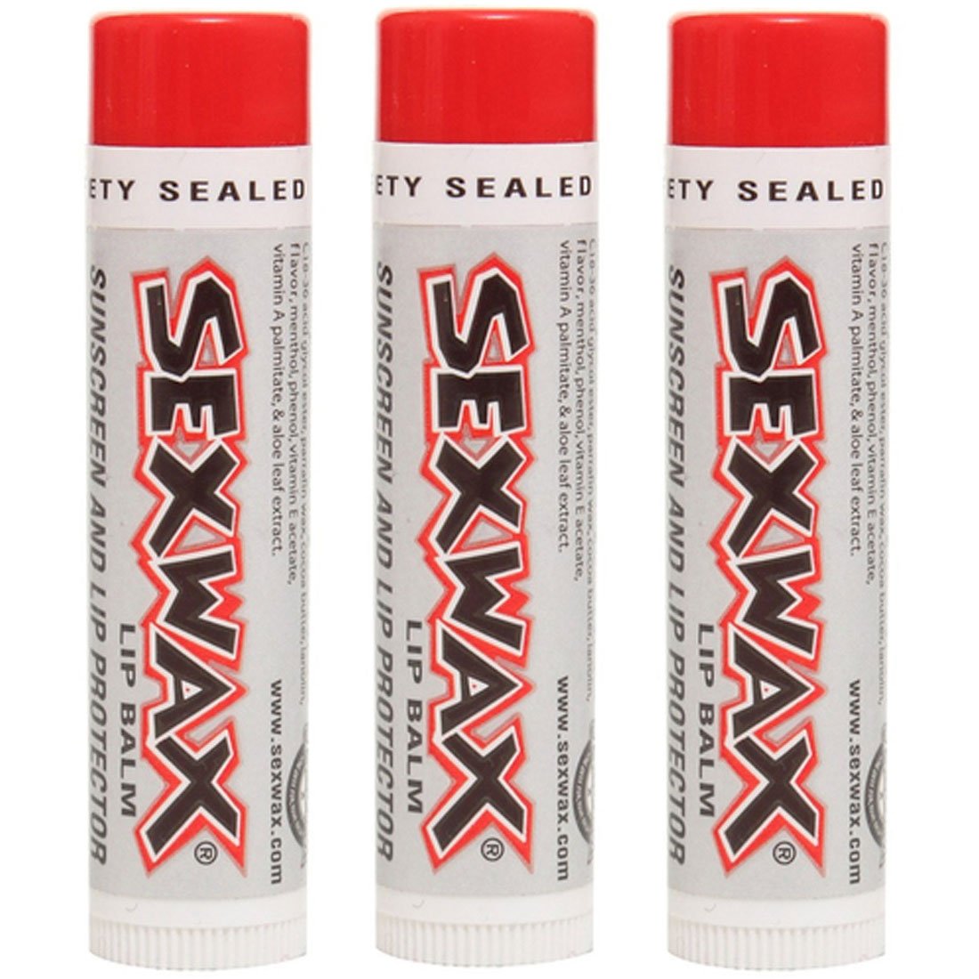 Sex Wax baume lèvres SPF30 : protection hydratante et pratique à emporter.