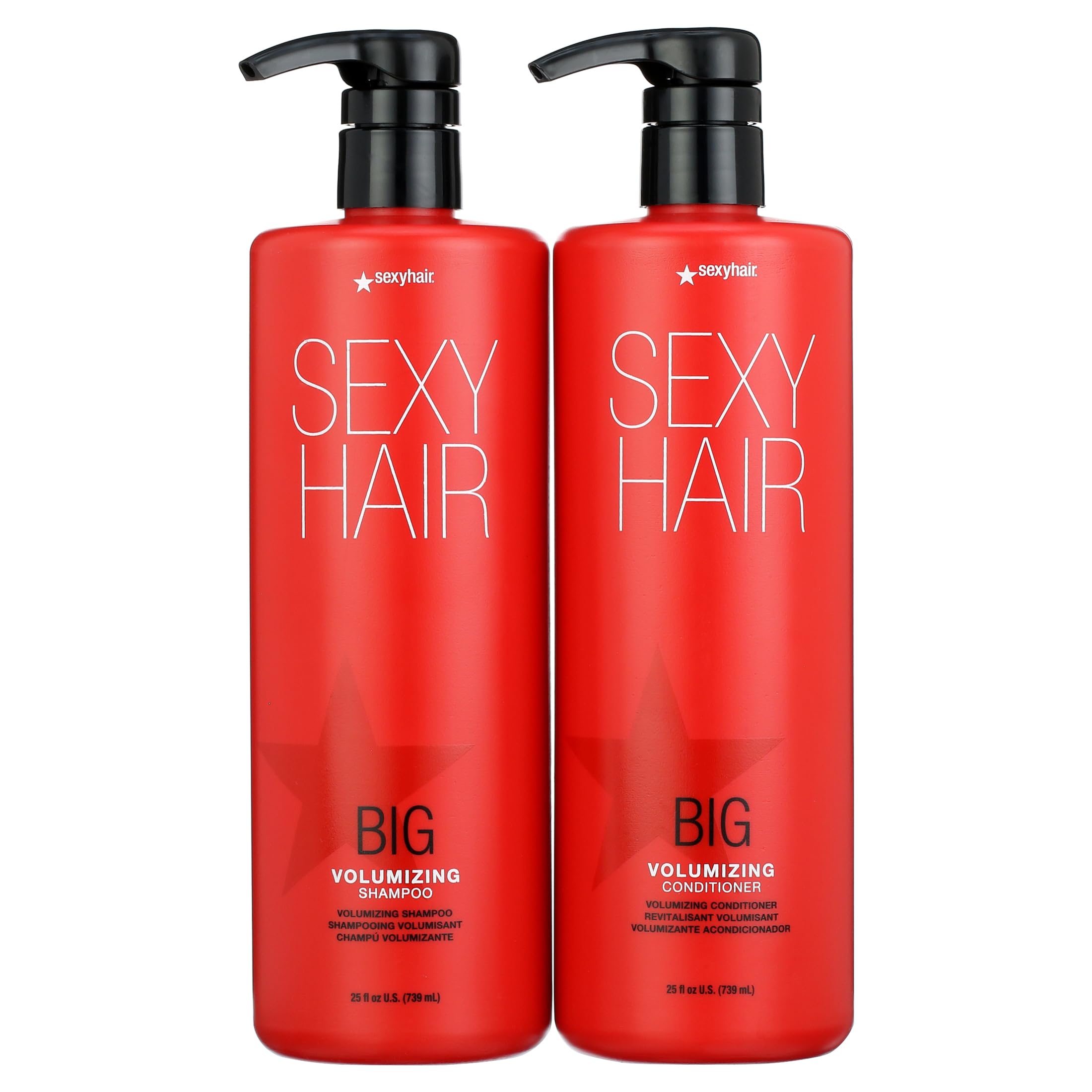 SexyHair Big Sexy Hair Shampoing – bouteille volume pour cheveux volumisés et hydratés