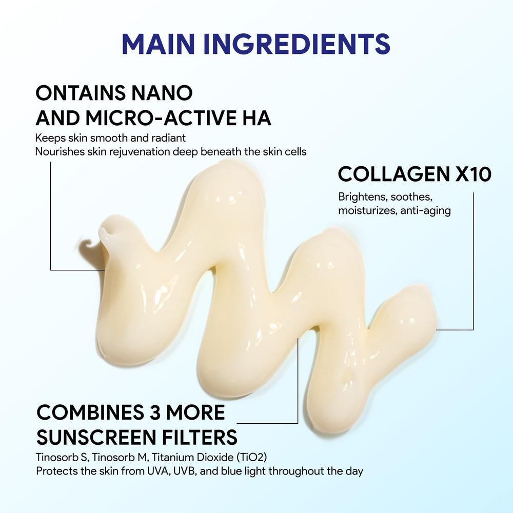 SEYOU L T-Collagen SPF50+ absorption rapide pour une peau non grasse.
