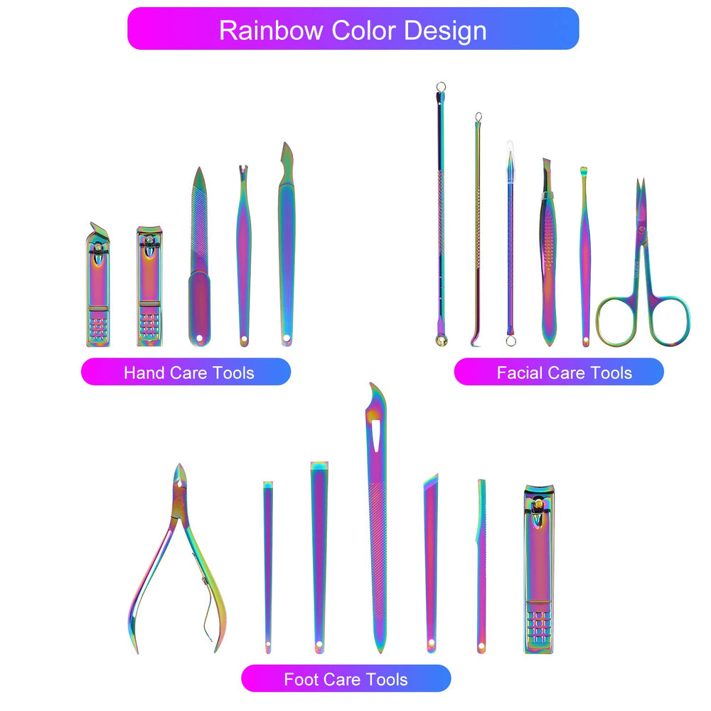 SFYDOM etui cuir pu arc-en-ciel rangement sûr lors déplacements