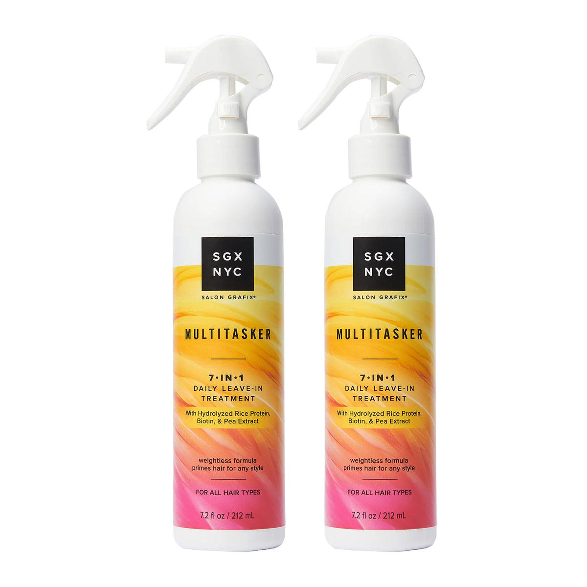 SGX NYC Multitasker – bouteille-face, soin rapide pour une coiffure éclatante et protégée.