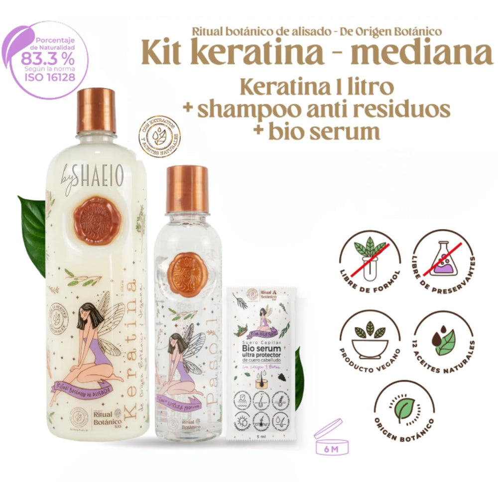 Shaeio Keratine: ingrédients naturels et actifs nourrissants pour cheveux sains.
