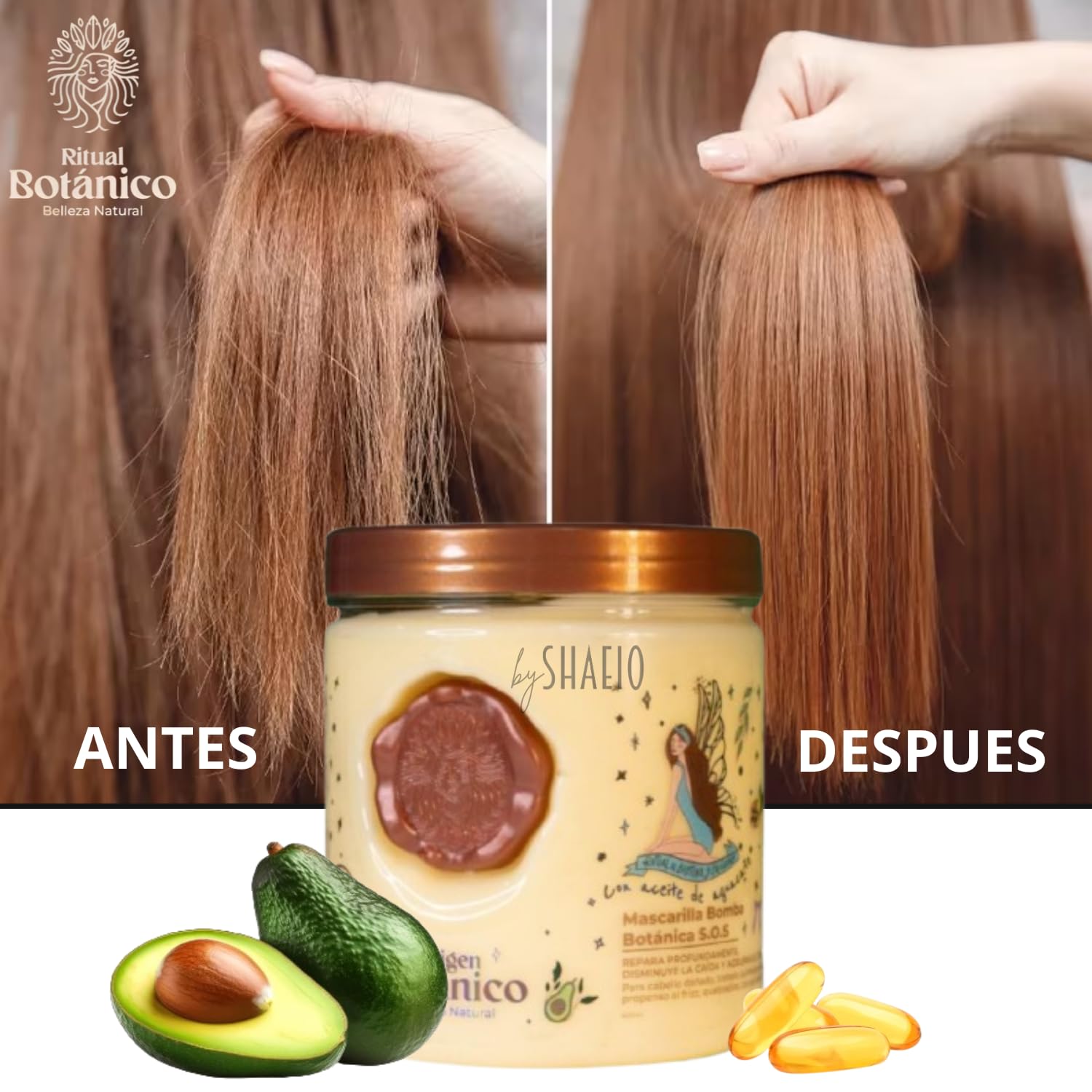 SHAEIO Rituel Botanique réduction des frisottis et brillance naturelle