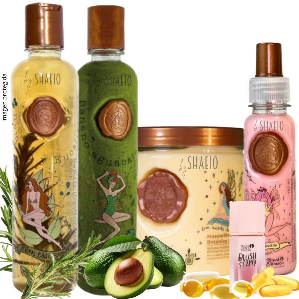 SHAEIO Rituel Botanique Shampoing romarin: stimule la vitalité et brillance des cheveux.