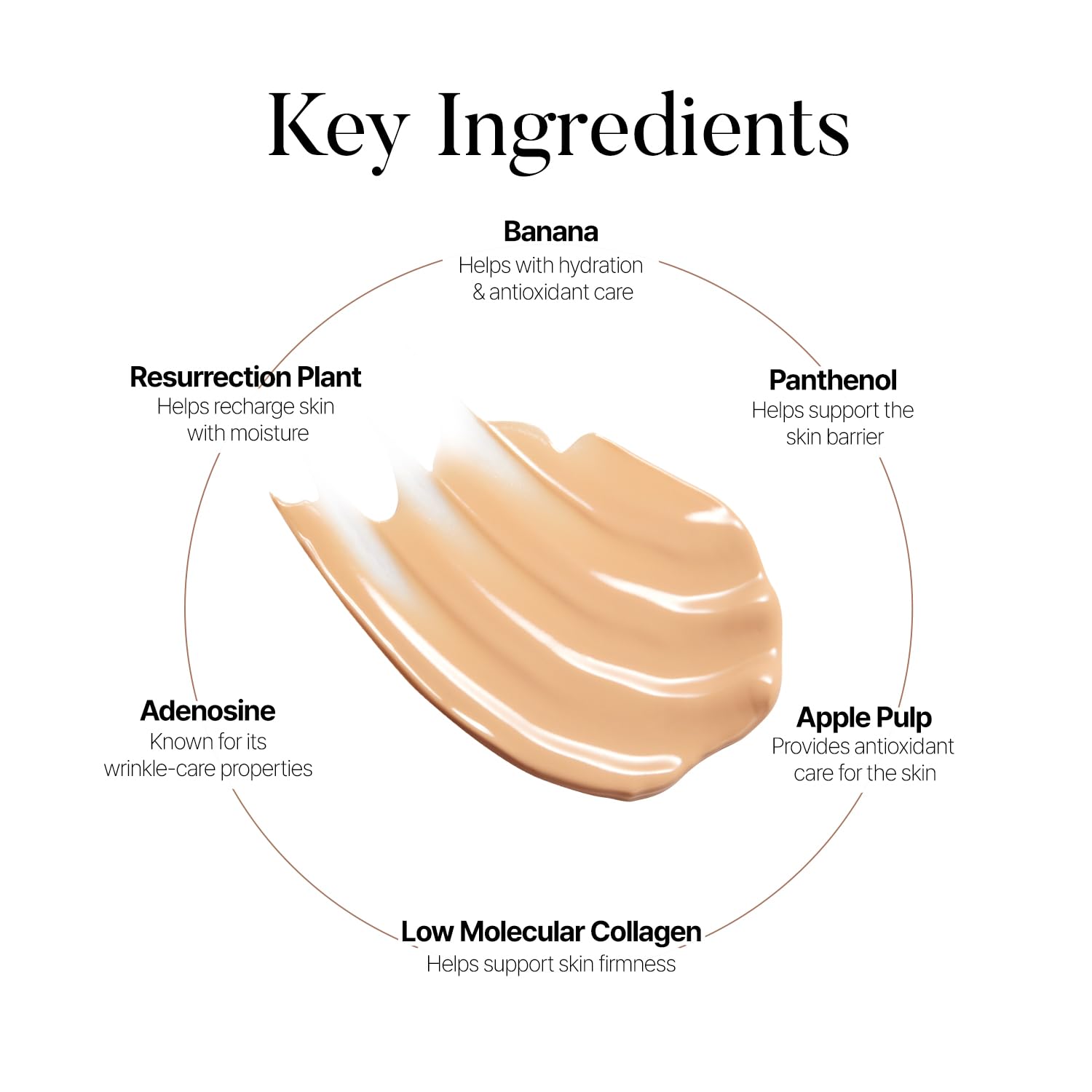 Shaishaishai Banane Conceal Crème Hydratation 48h : maintien de l'hydratation durable.