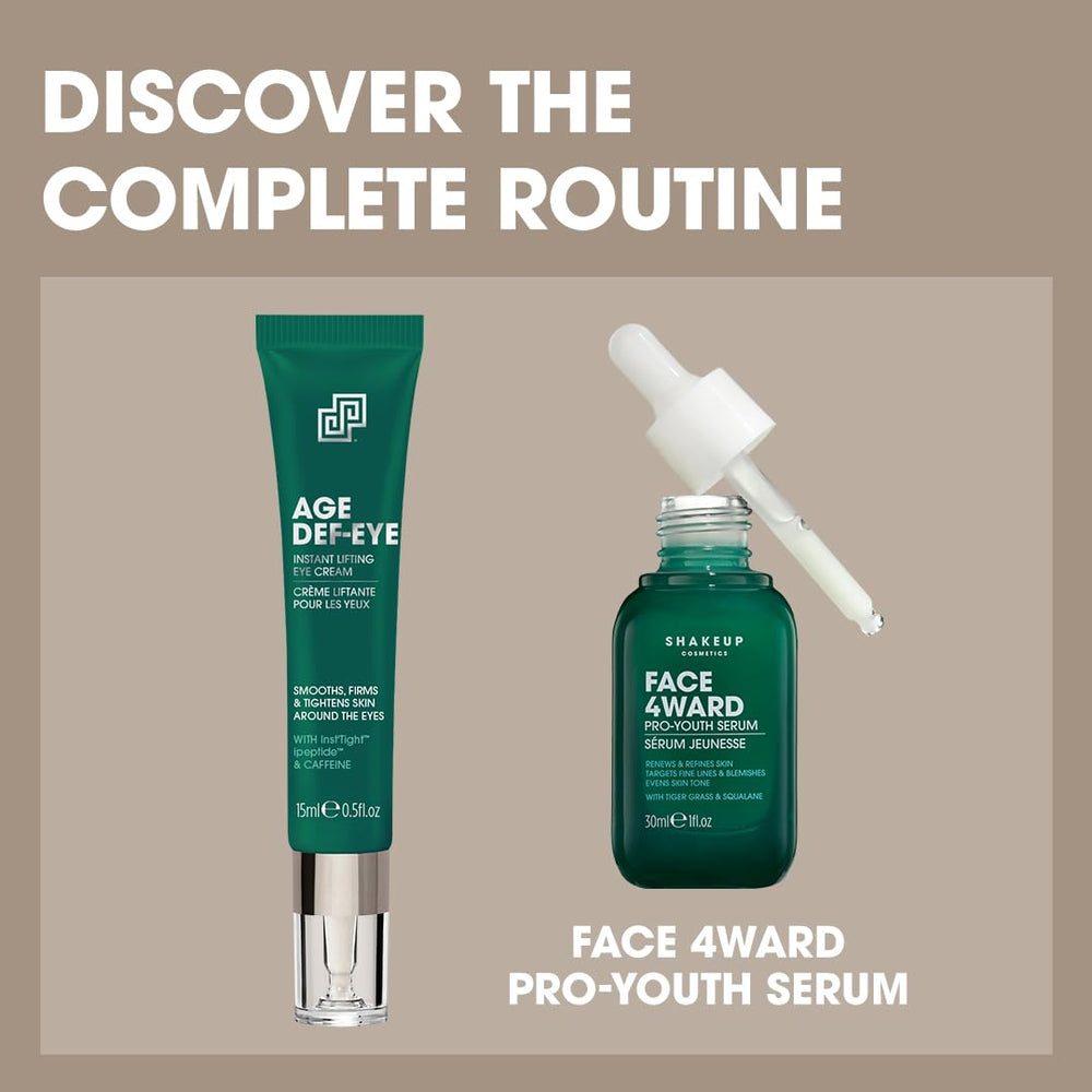 Emballage végan et non testé sur les animaux de Shakeup Cosmetics AGE DEF-EYE.