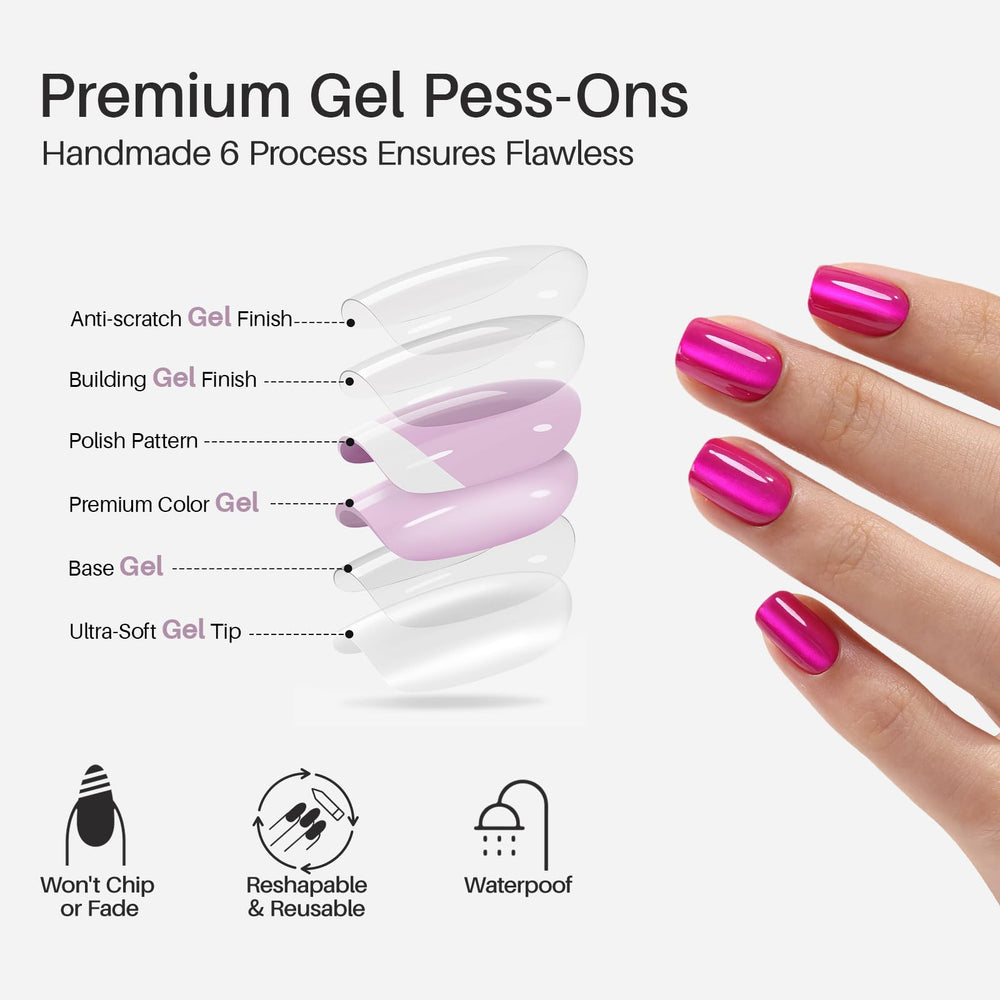 SHANGMENG adhesifs pour ongles, pose rapide sans colle