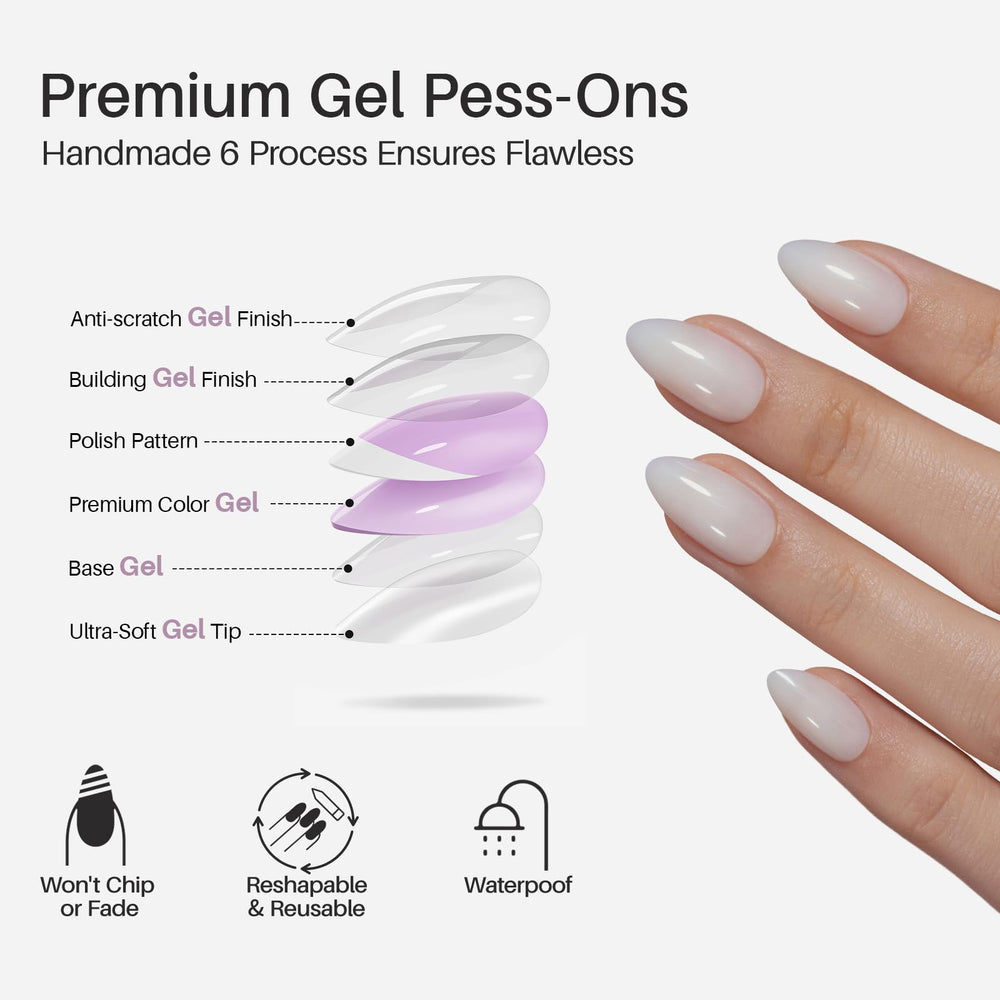 ShangMeng nail glue and tabs included for secure wear.