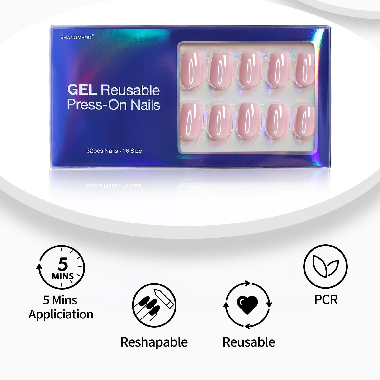 Ongles ShangMeng 16 tailles pour ajustement précis.
