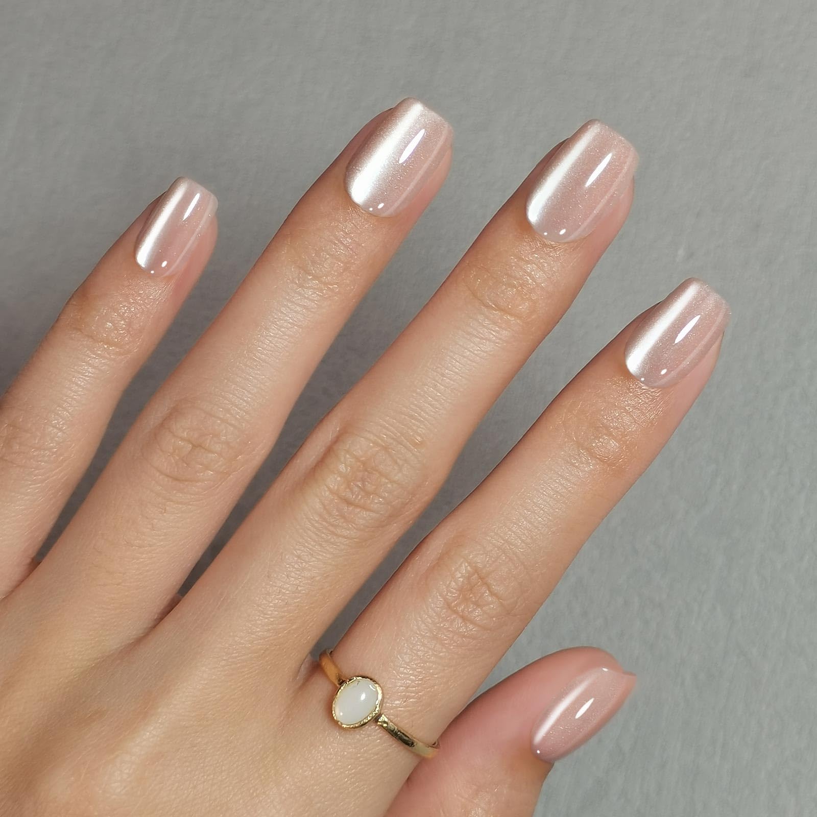 Set ongles press-on nude SHANGMENG - design polyvalent.