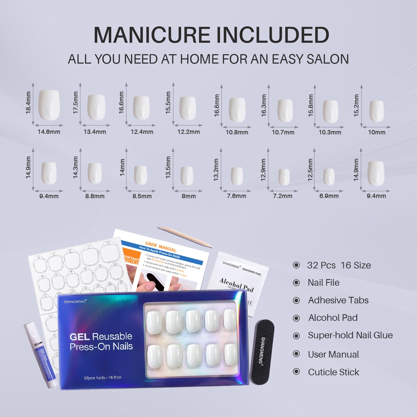 Retrait facile des ongles SHANGMENG sans acetone