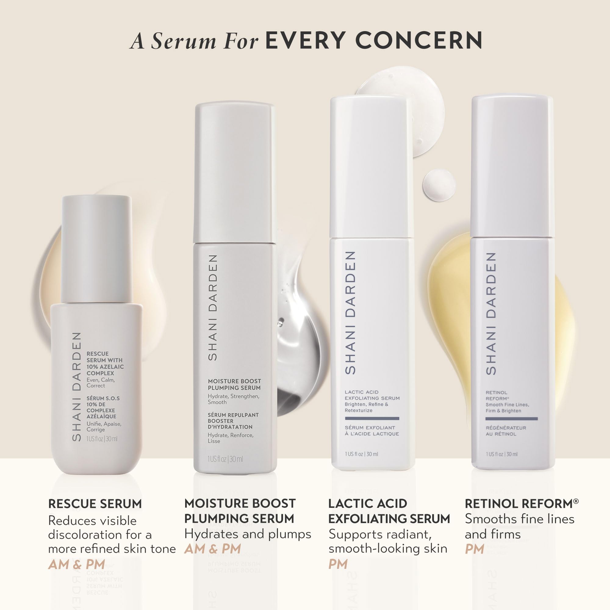 Flacon pompe du Rescue Serum, routine vegan et respectueuse de la peau.