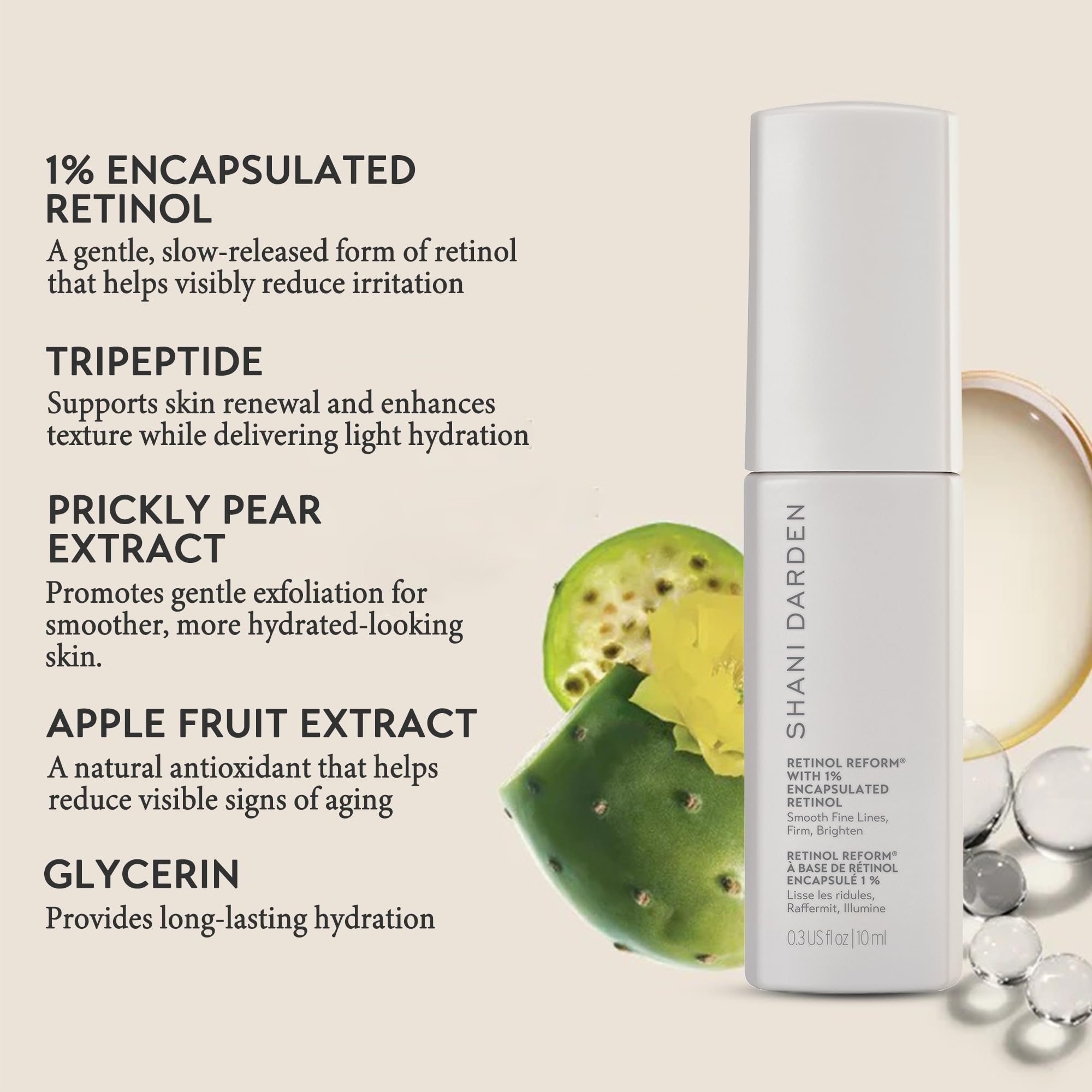 SHANI DARDEN Retinol Reform — emballage élégant pour coffret soin